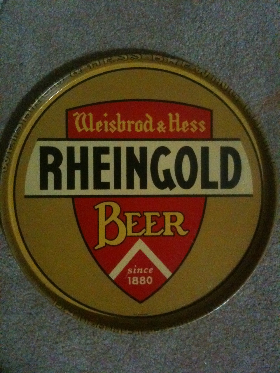 Weisbrod & Hess Beer Tray